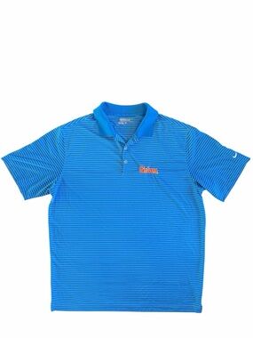 Nike Golf Tour Performance Florida Gators Polo Men’s XL Blue with White Stripes